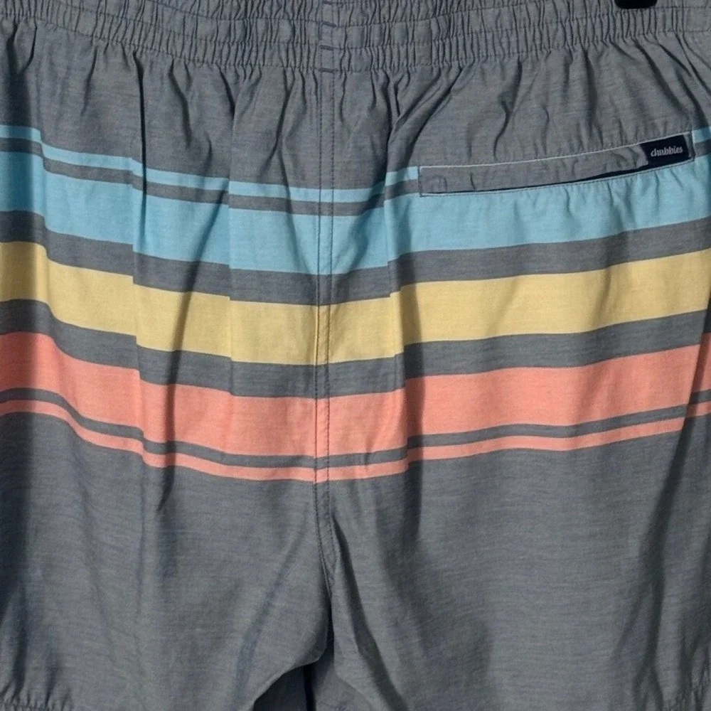 Chubbies the Retro Sets Shorts Classic Lined Swim Trunk 5.5 Inch Size XL